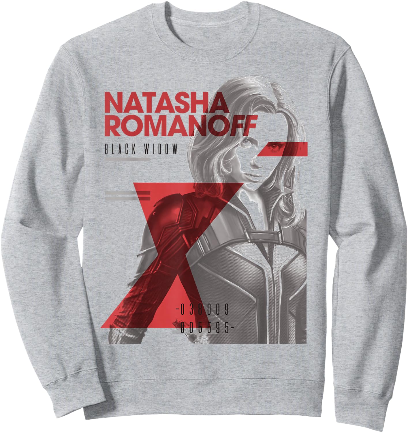 Marvel Black Widow Natasha Romanoff Portrait Sweatshirt - Sweatshirt | Ash