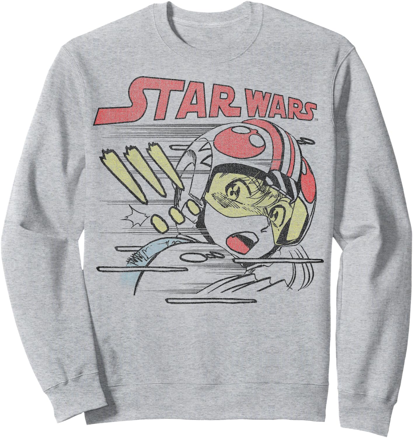Star Wars Anime Style Luke Skywalker Sweatshirt - Sweatshirt | Ash