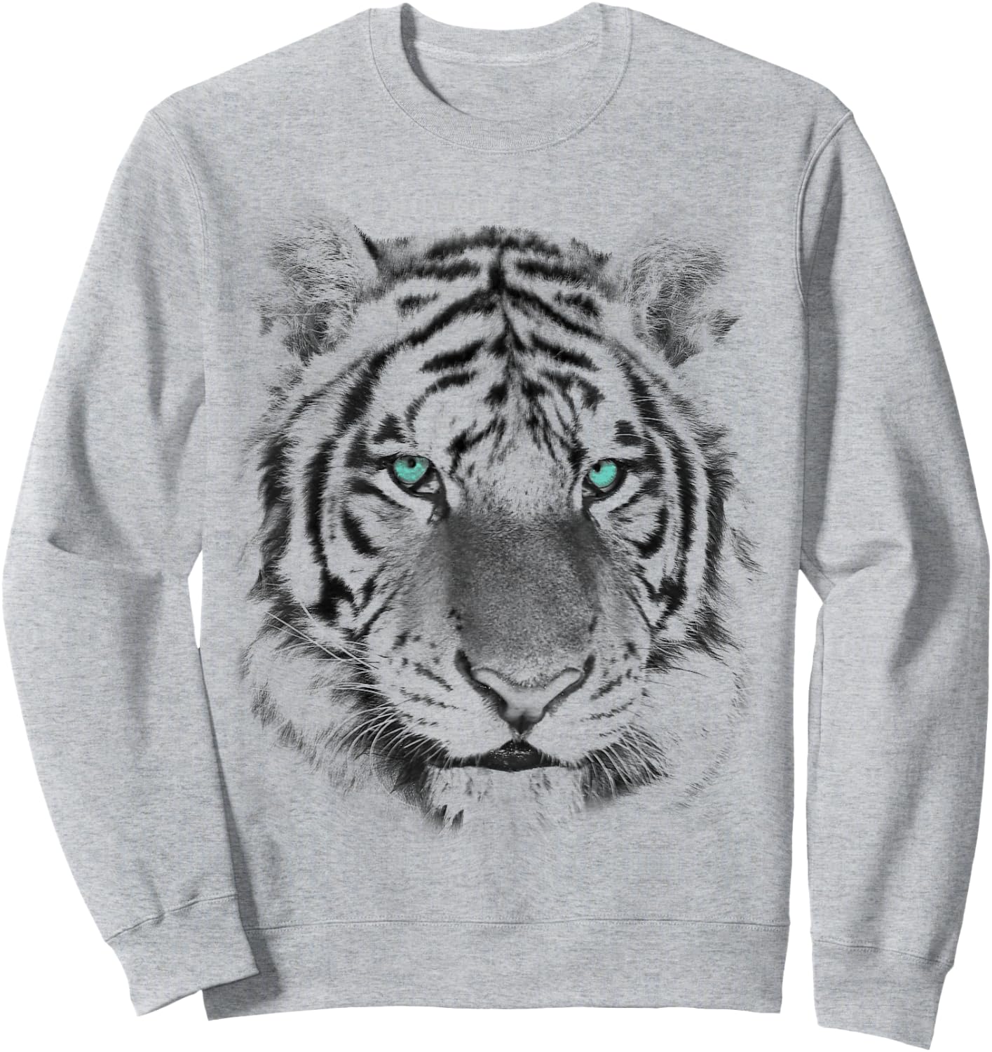 Tiger Vintage Style | Distressed Trendy Graphic Sweatshirt - Sweatshirt | Ash