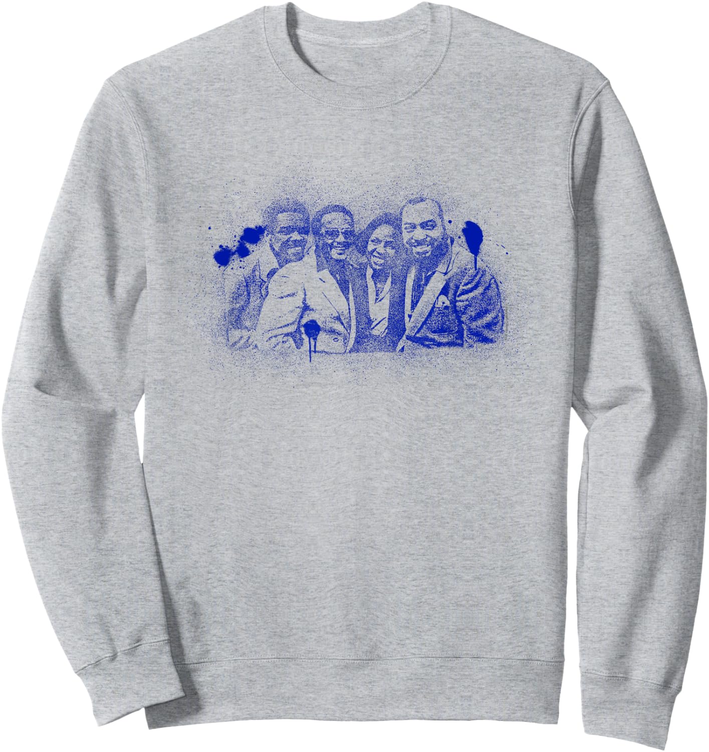 TV Times Gladys Knight And The Pips 1980 Paint Splatter Sweatshirt - Sweatshirt | Ash