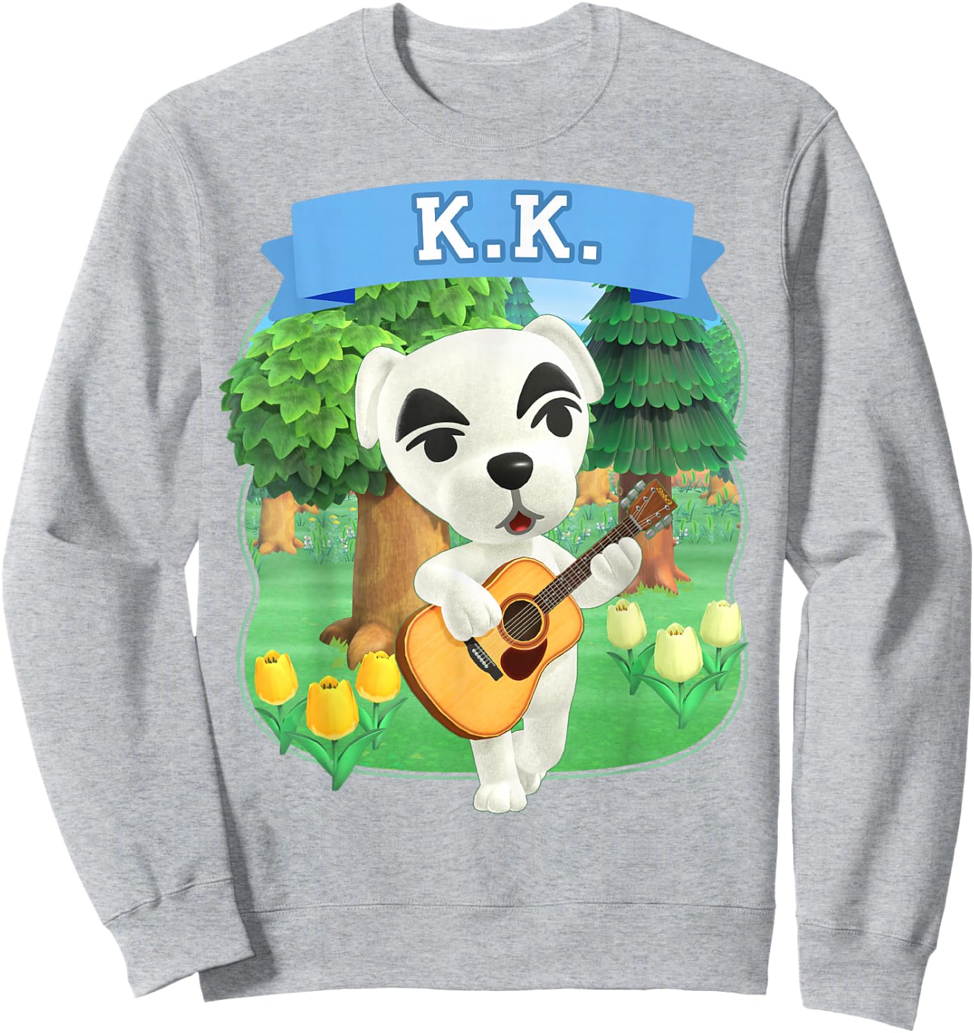 Animal Crossing: New Horizons K.K. Slider Orchard Music Sweatshirt - Sweatshirt | Ash