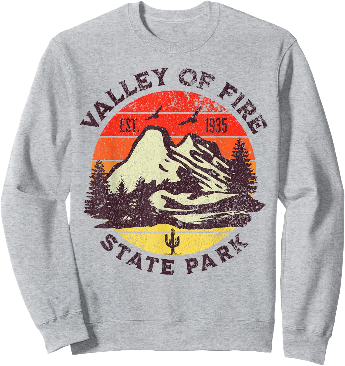 Valley Of Fire Sweatshirt - Sweatshirt | Ash