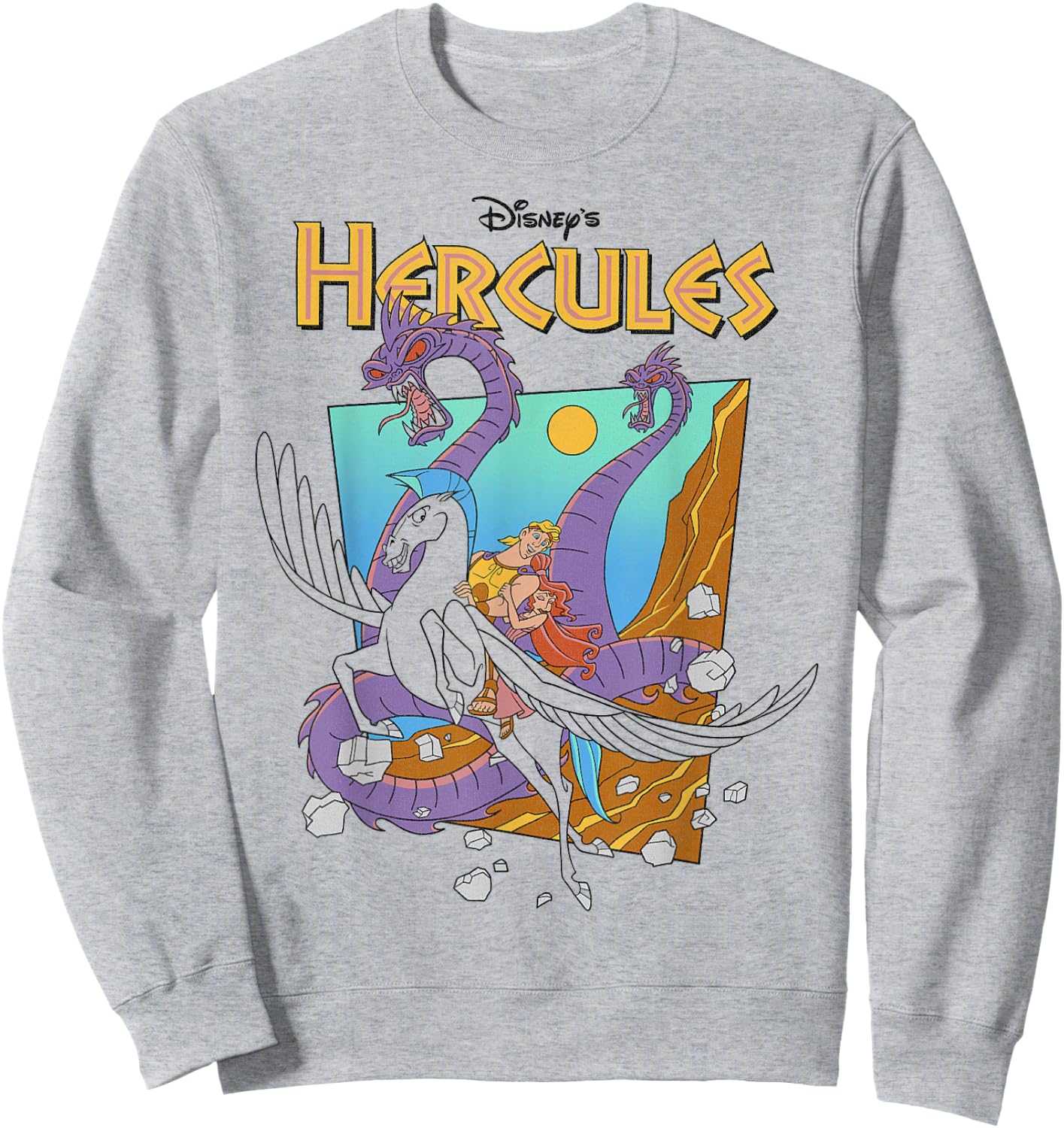 Disney Hercules Hydra Classic Movie Poster Sweatshirt - Sweatshirt | Ash