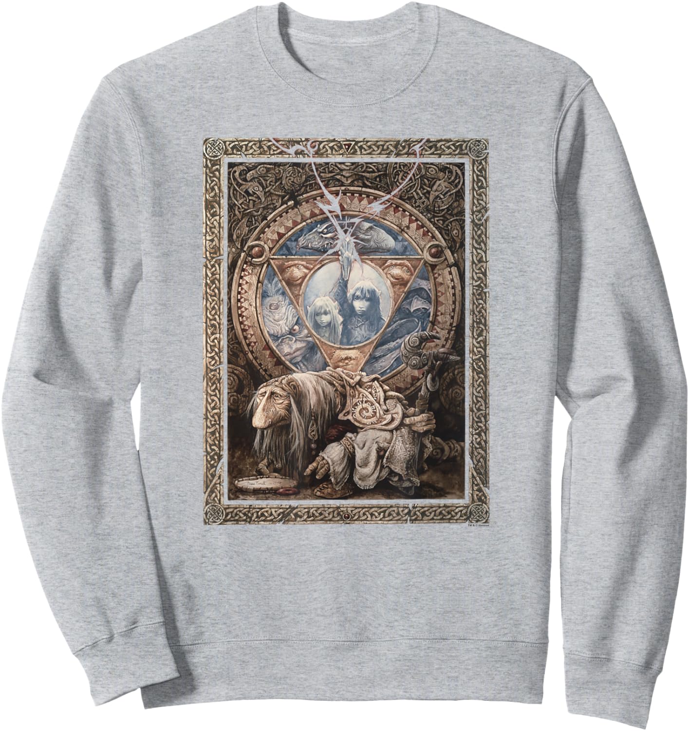 The Dark Crystal Ornate Poster Small Sweatshirt - Sweatshirt | Ash