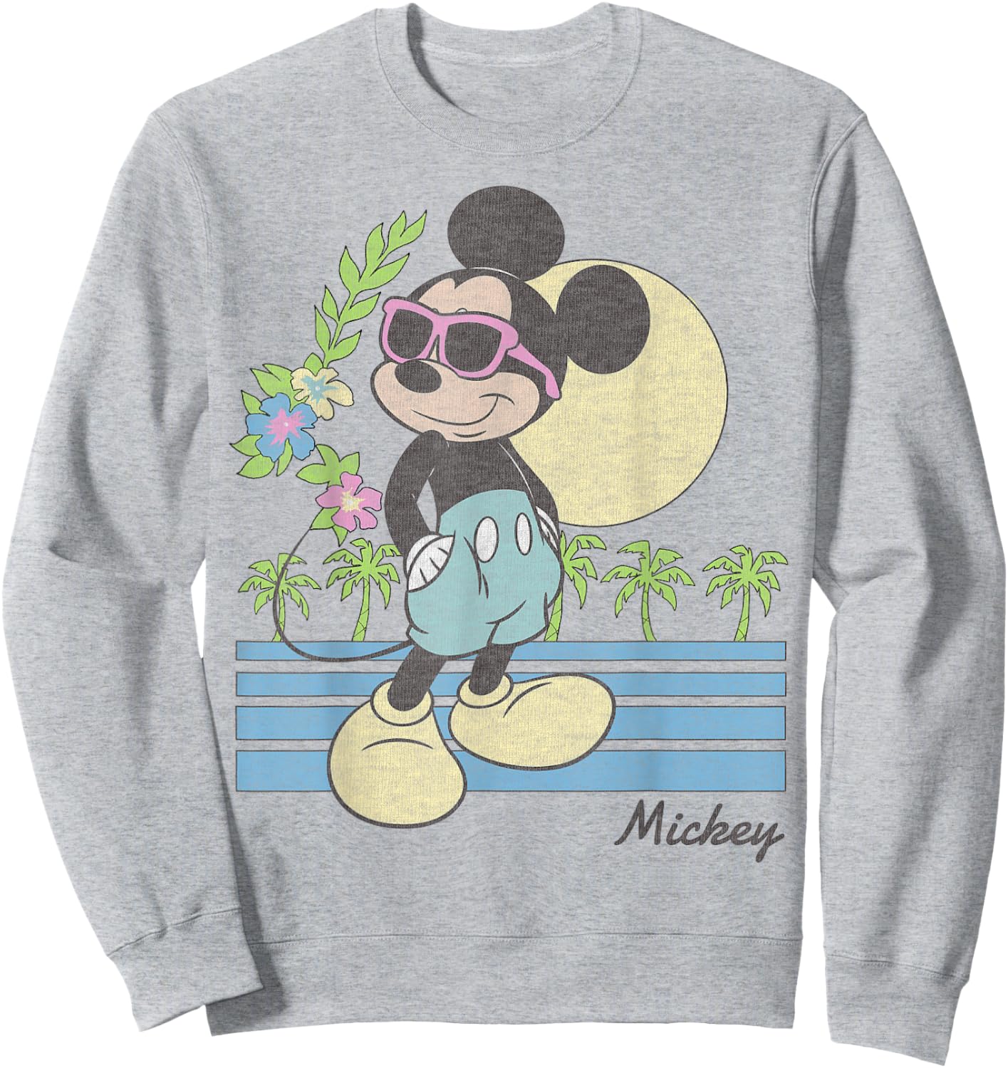 Disney Mickey and Friends Mickey Retro Beach Small Sweatshirt - Sweatshirt | Ash