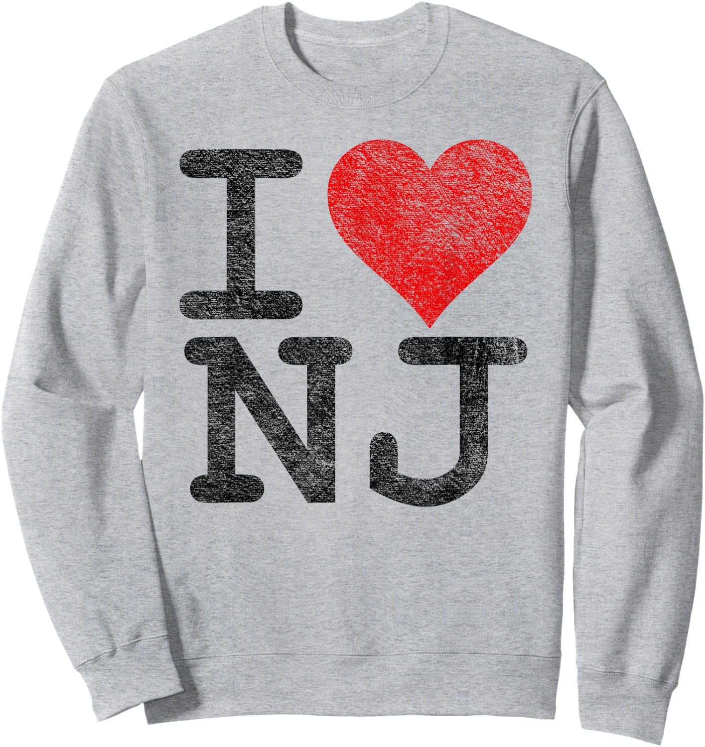 I Love New Jersey I Heart NJ Sweatshirt - Sweatshirt | Ash