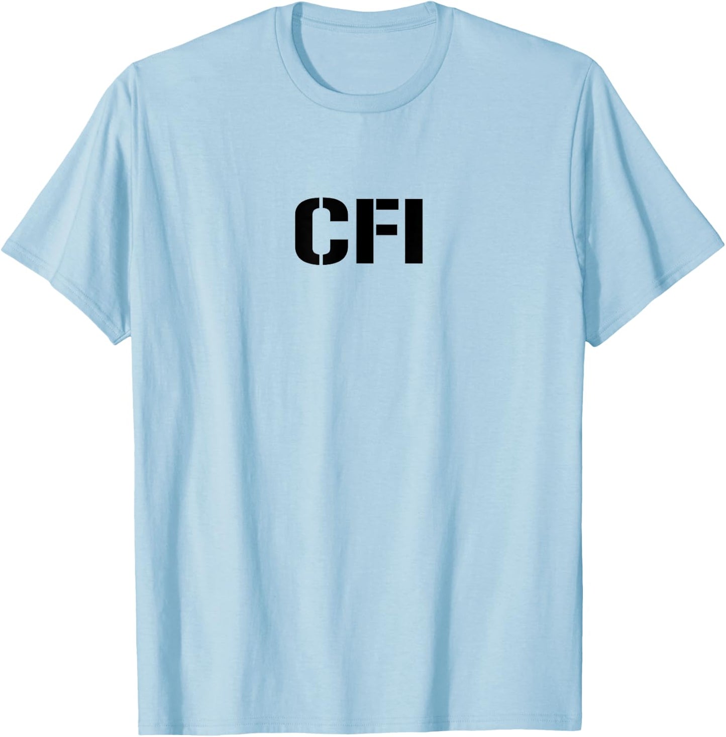 CFI Certified Flight Instructor T-Shirt - T-Shirt | Light Blue