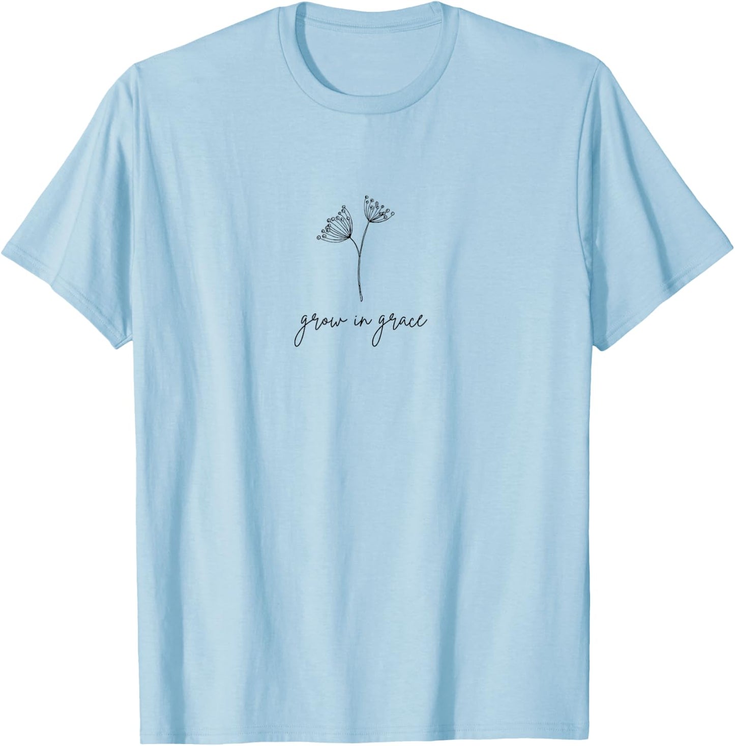 Grow In Grace T-Shirt - T-Shirt | Light Blue