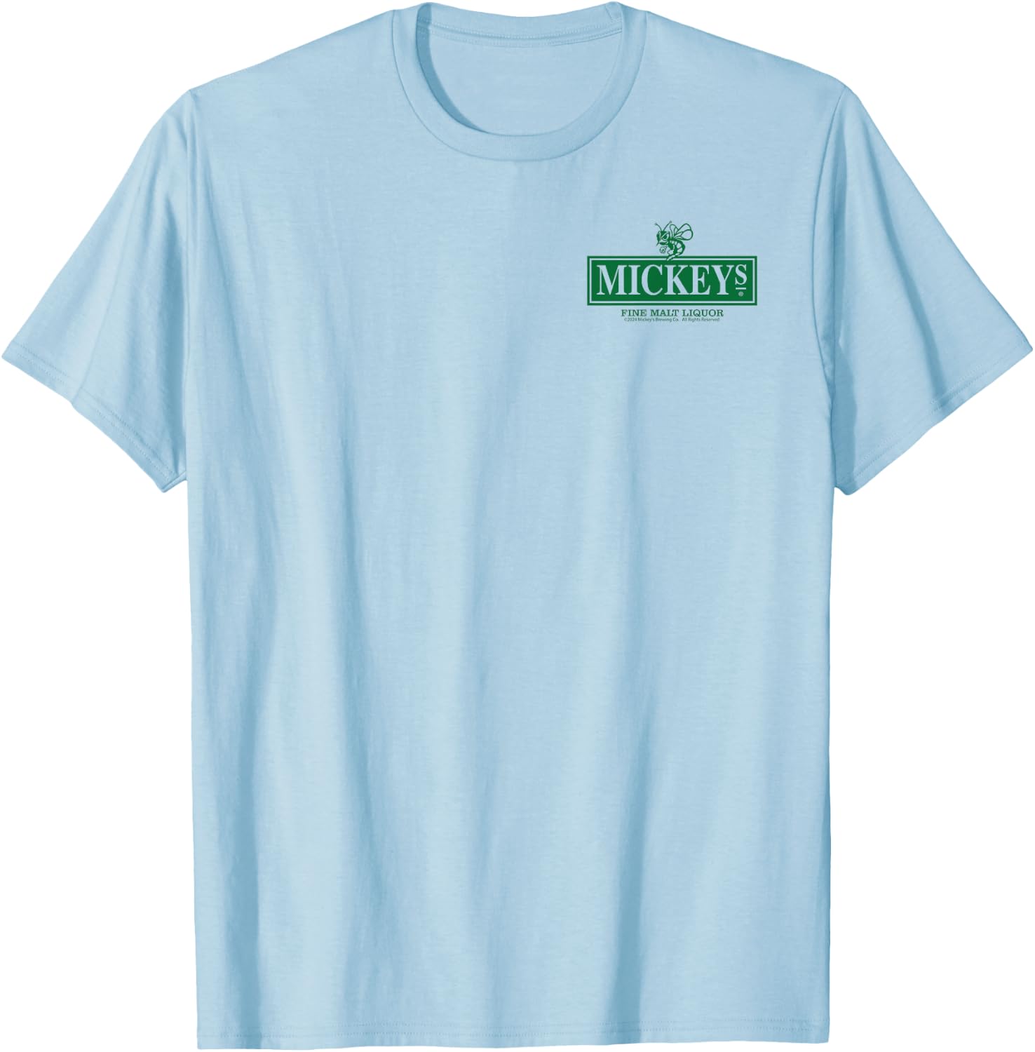 Mickey's Fine Malt Liquor T-Shirt - T-Shirt | Light Blue