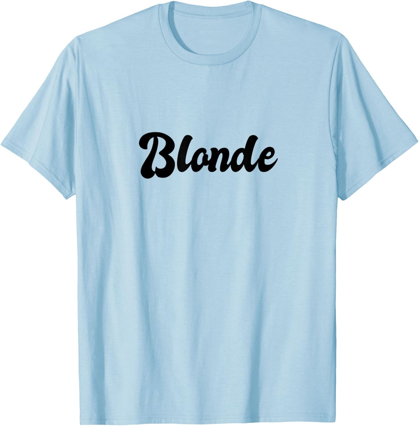 Blonde Retro T-Shirt - T-Shirt | Light Blue