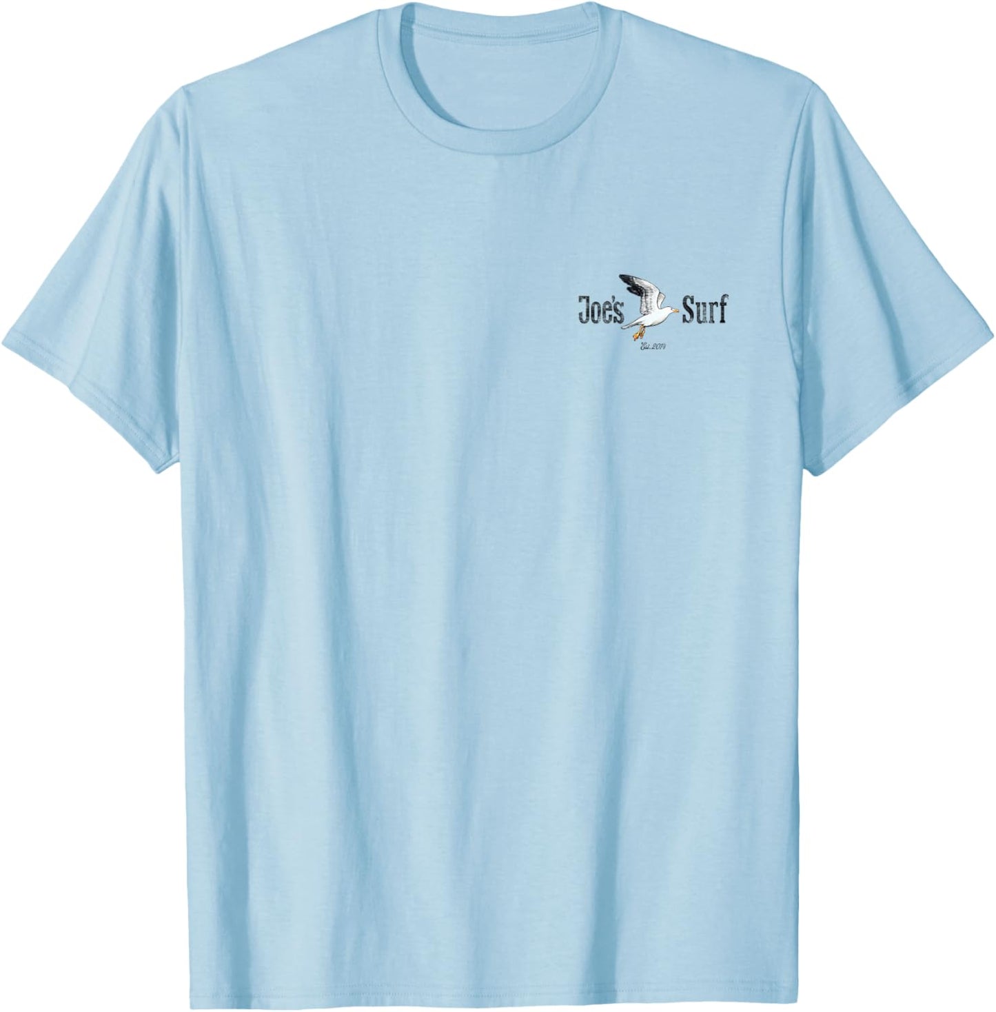 Joe's Surf Seagull Logo Graphic T-Shirt - T-Shirt | Light Blue