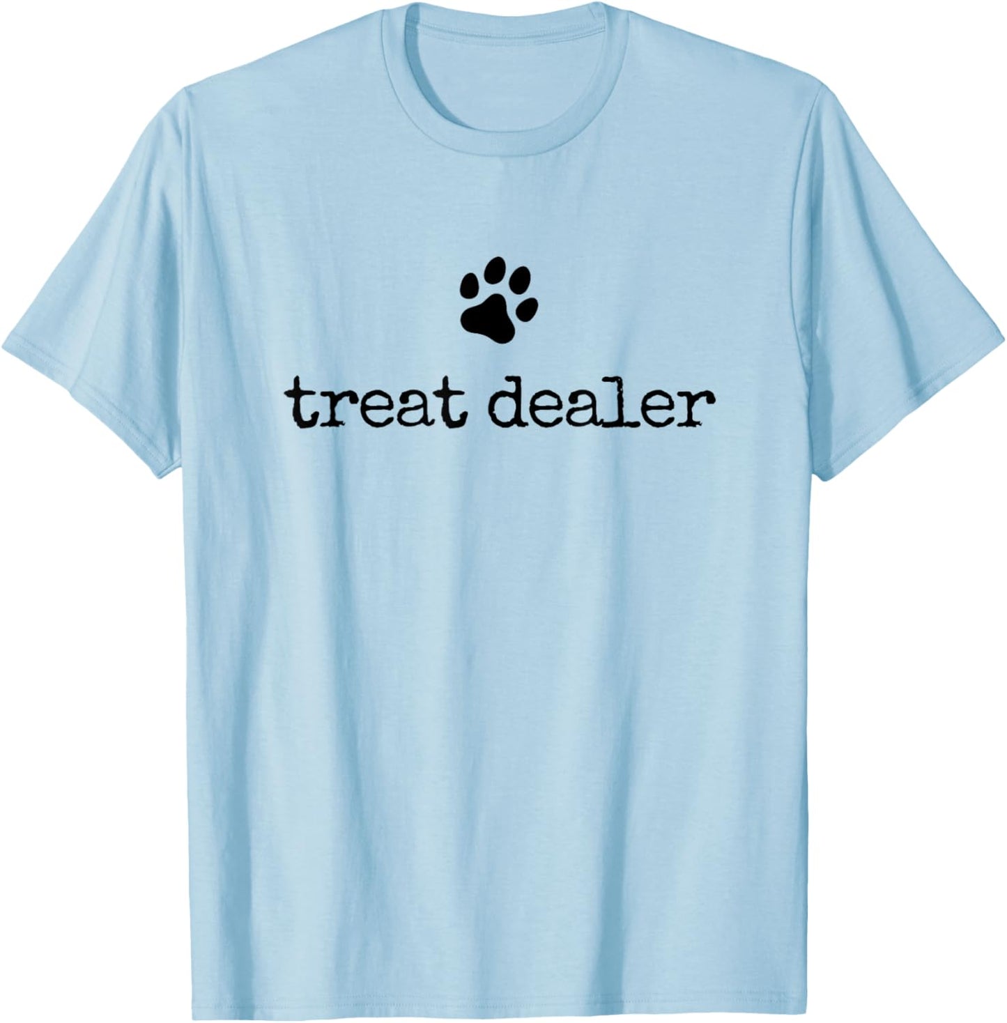 Dog Treat Dealer Vintage Pet Print Funny Dog Dad Mom T-Shirt - T-Shirt | Light Blue