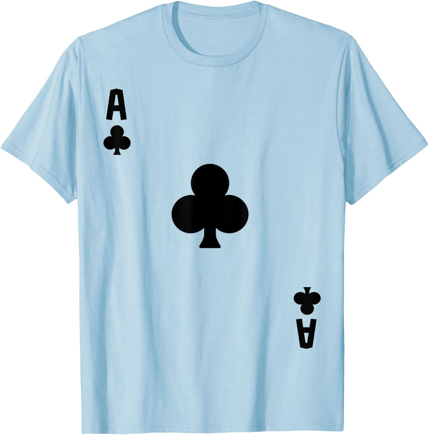 Ace of Clubs Cards Deck Halloween Costume T-Shirt - T-Shirt | Light Blue