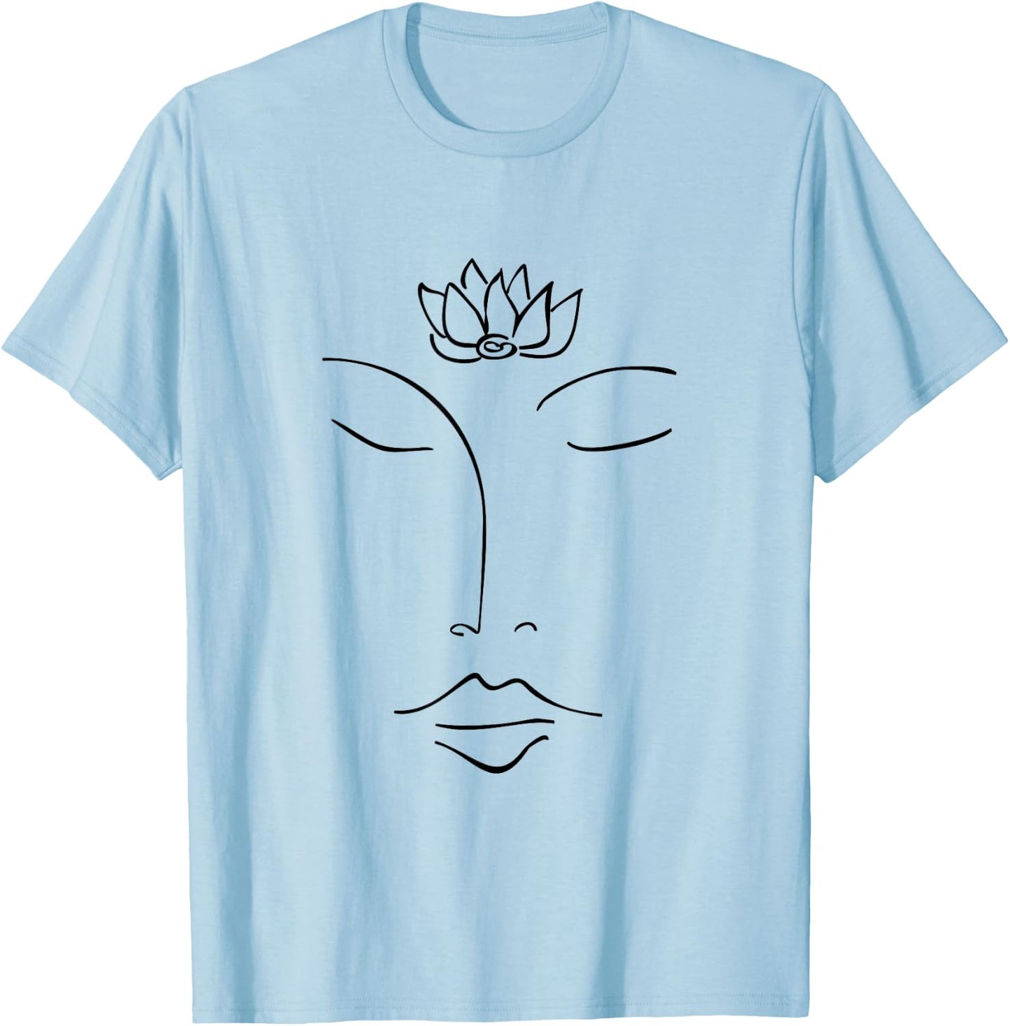 Meditation, Buddha, lotus flower, Buddhism, spirituality T-Shirt - T-Shirt | Light Blue