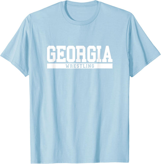 Georgia Wrestling T-Shirt - T-Shirt | Light Blue