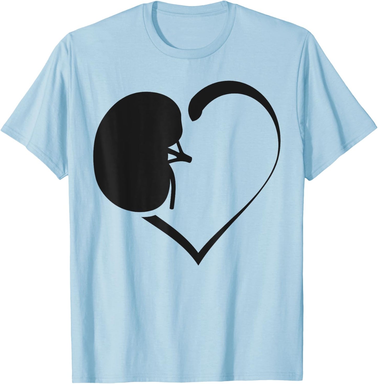 Dialysis Nurse Tech Technician Kidney Heart T-Shirt - T-Shirt | Light Blue