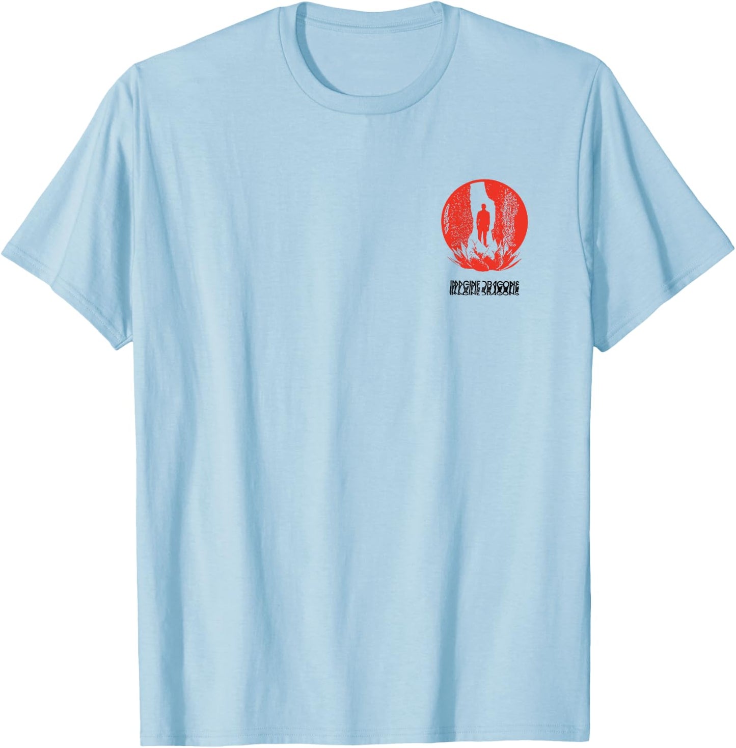Imagine Dragons Origins Red Logo T-Shirt - T-Shirt | Light Blue