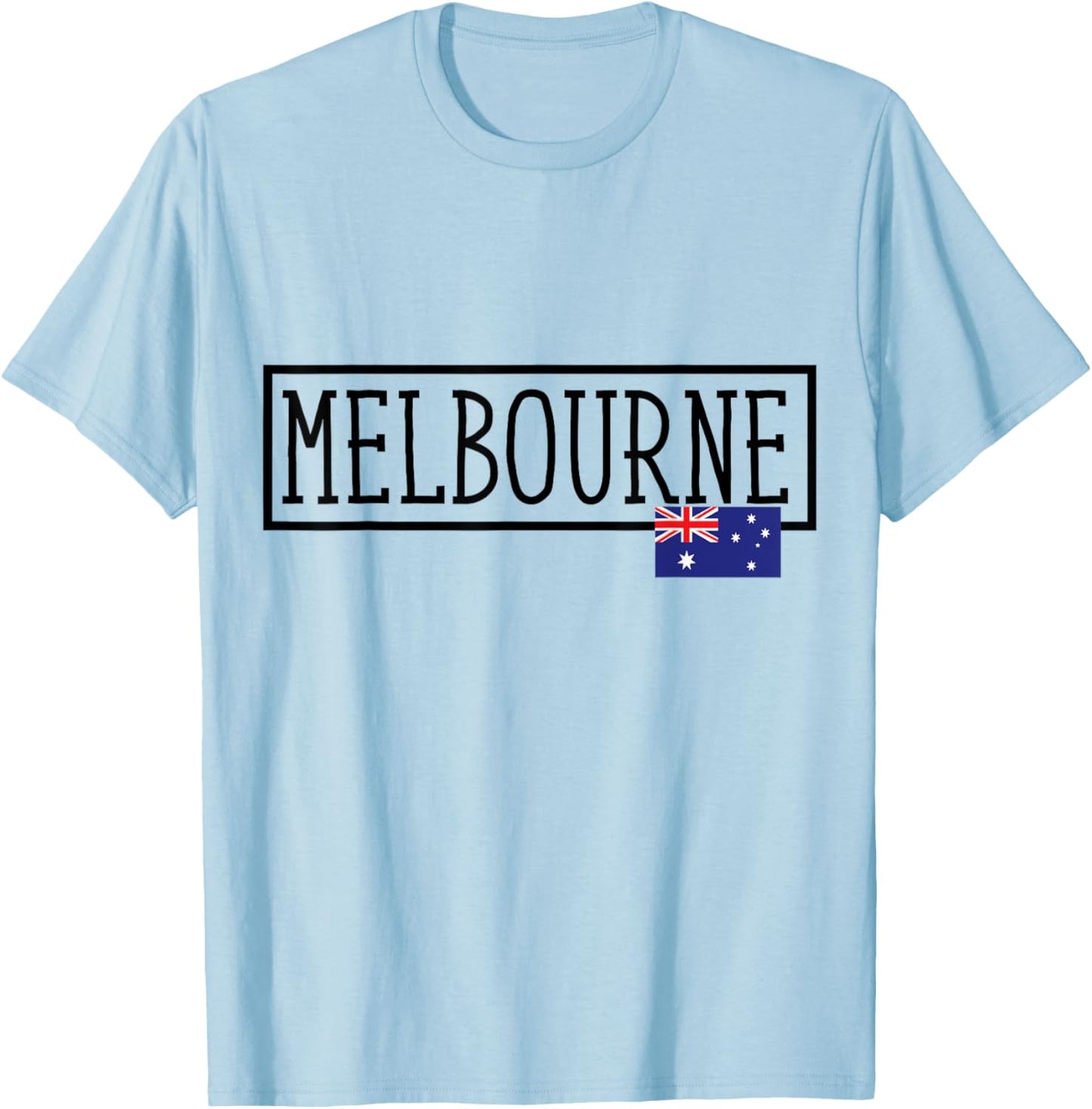 Melbourne Australia Country City Australian Fun Women Men T-Shirt - T-Shirt | Light Blue