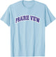 Prairie View Texas Classic Athletic Sports Grey T-Shirt - T-Shirt | Light Blue
