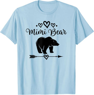 Mimi Bear Grandmother T-Shirt - T-Shirt | Light Blue