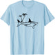 Shark Sharkfish Great White Shark T-Shirt - T-Shirt | Light Blue