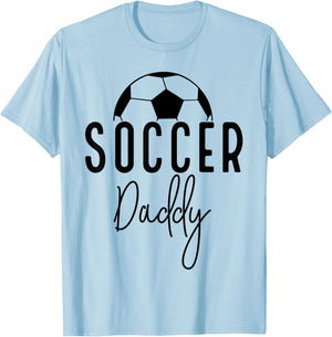 Soccer Dad Daddy Player Coach Fan Game Day Gift Men Father T-Shirt - T-Shirt | Light Blue