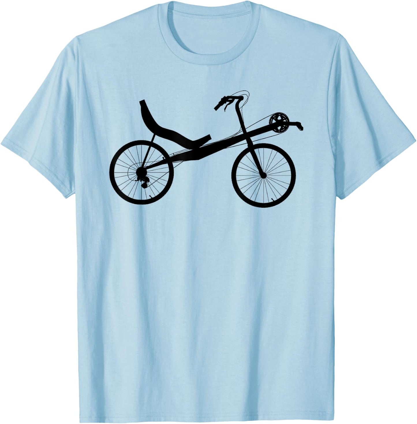 Recumbent Bike Bicycle Cycling T-Shirt - T-Shirt | Light Blue
