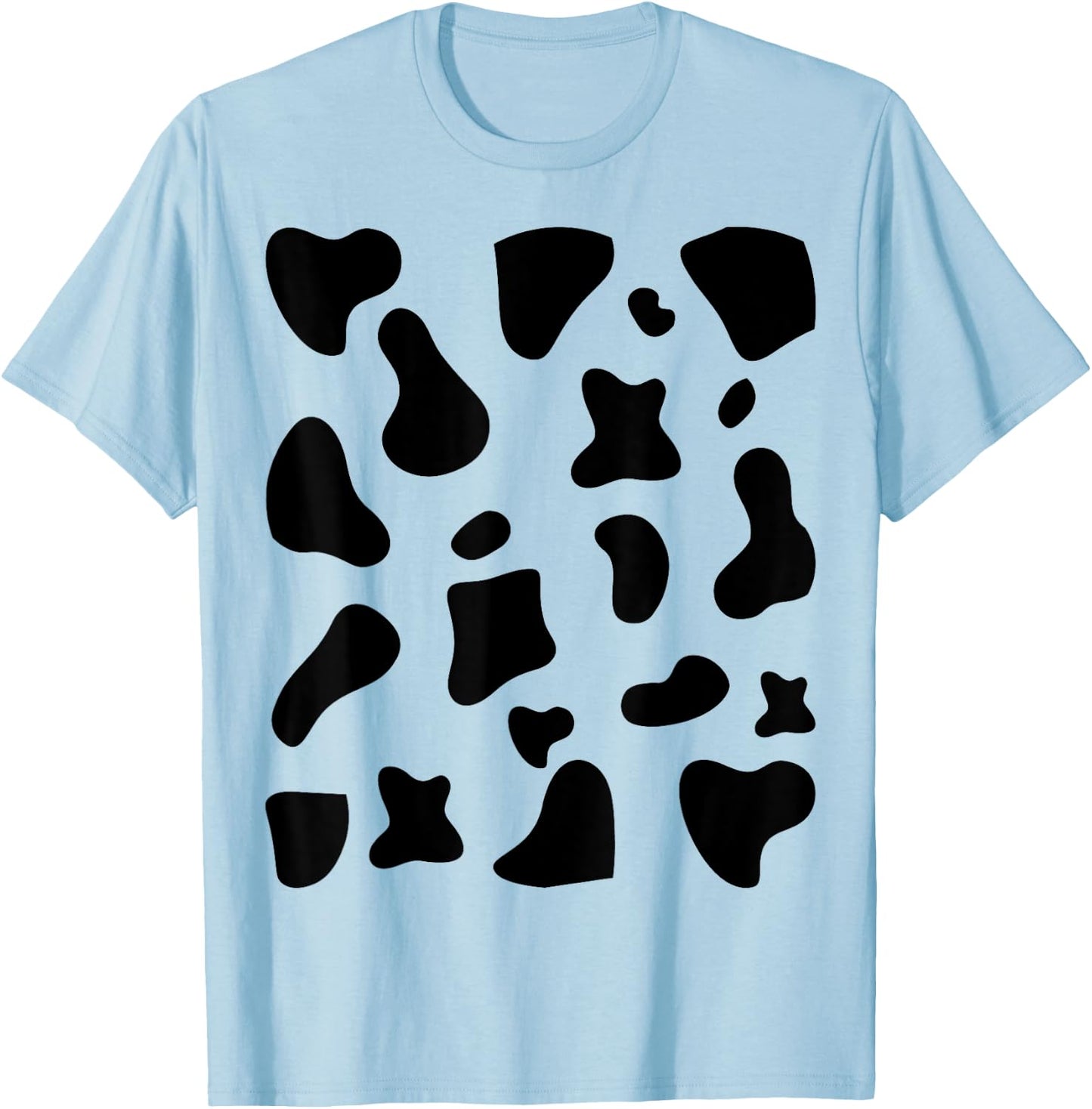 Cow Print Halloween Costume Cow Animal T-Shirt - T-Shirt | Light Blue