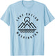 Lake Chelan Mountains Washington Hiking Outdoors Minimal T-Shirt - T-Shirt | Light Blue