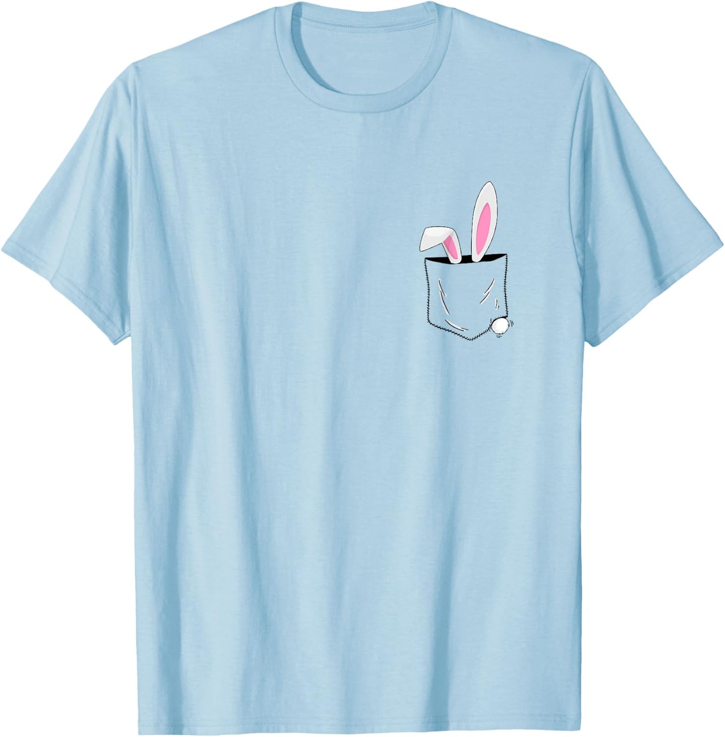 Easter bunny ears in pocket funny easter outfit for Easter T-Shirt - T-Shirt | Light Blue