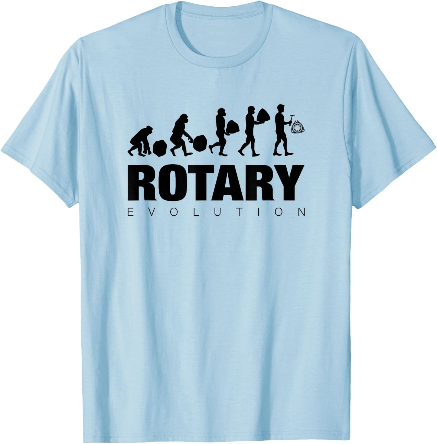 RX7 & RX8 Rotary Evolution T-Shirt - T-Shirt | Light Blue