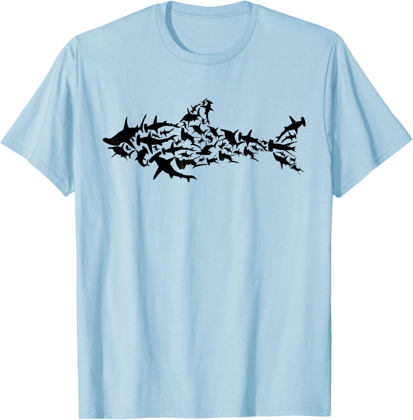 Shark Fish - Great White Shark Fishes Shark Fishing Shark T-Shirt - T-Shirt | Light Blue