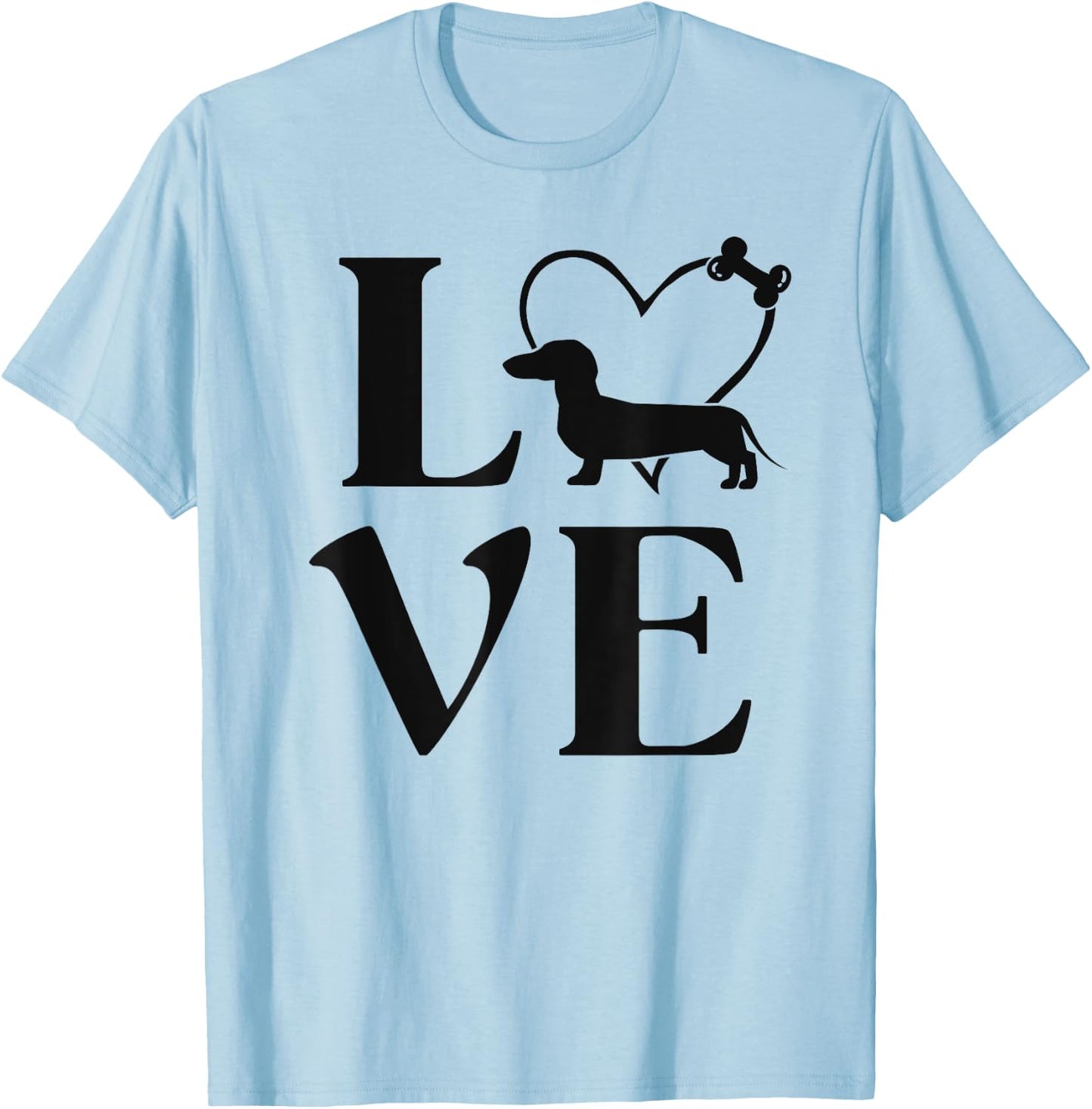 Dachshund Gifts Love Dogs Dog Mama T-Shirt - T-Shirt | Light Blue
