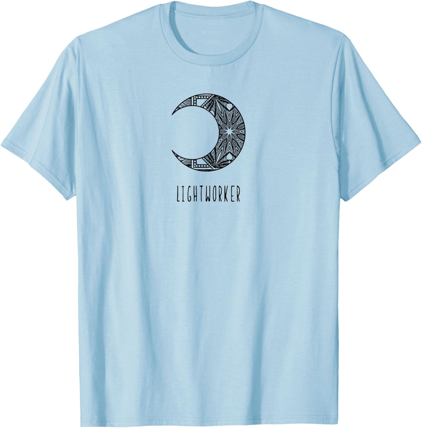 Lightworker energy healer new age mandala moon spiritual T-Shirt - T-Shirt | Light Blue