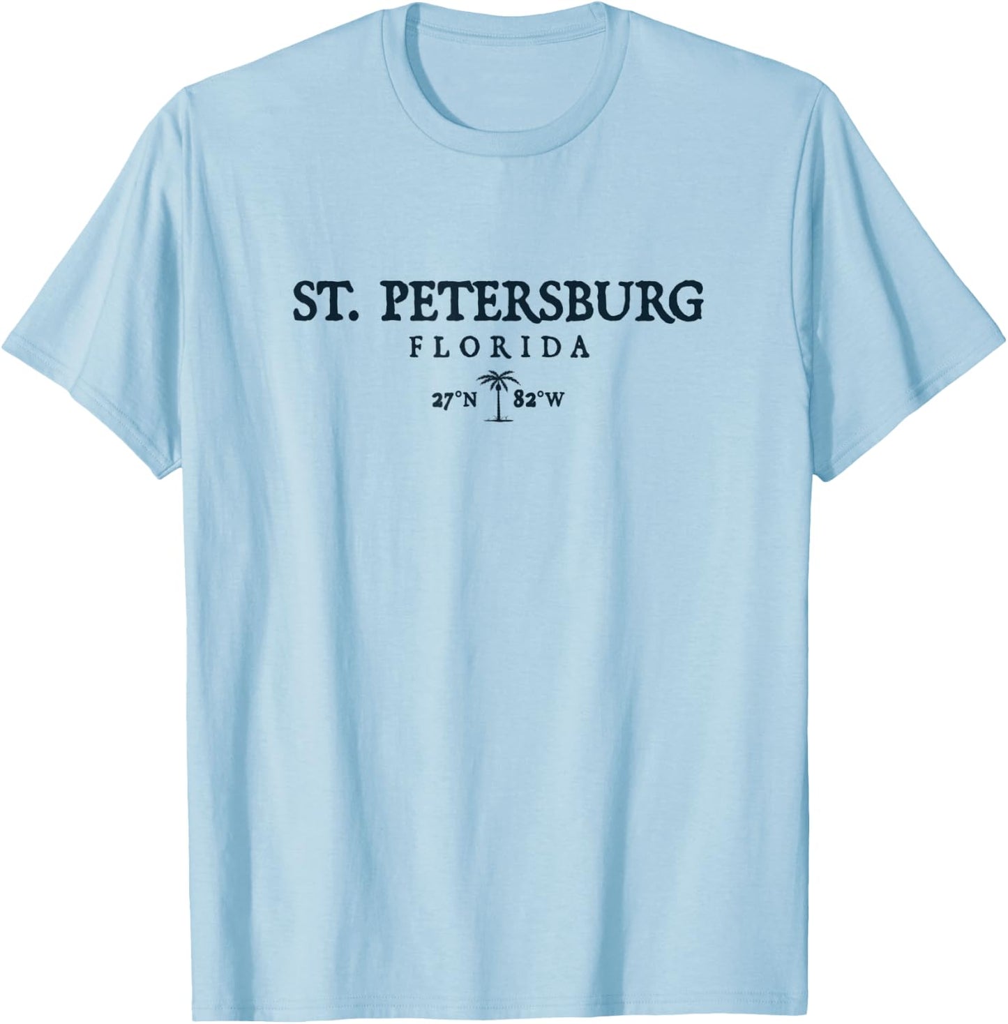 St. Petersburg Florida Palm Tree Surf Beach Gift Women T-Shirt - T-Shirt | Light Blue