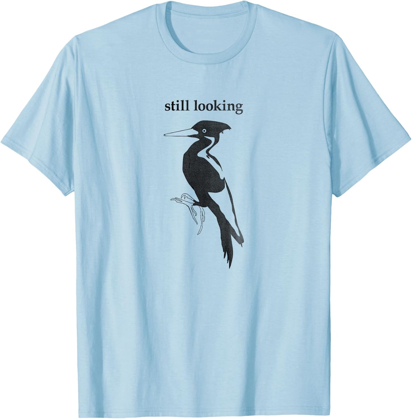 Ivory-Billed Woodpecker Extinct Bird Birdwatching T-Shirt - T-Shirt | Light Blue