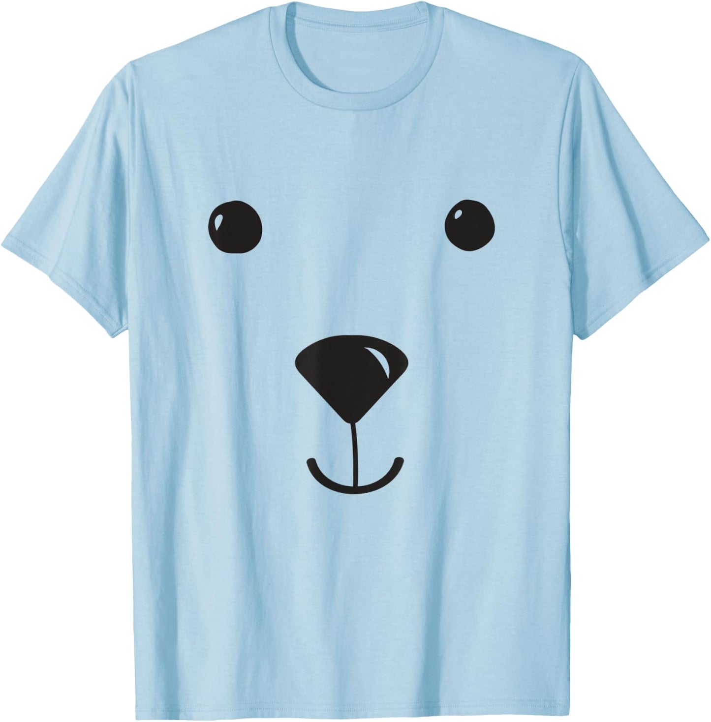 Polar Bear Kids Costume Bear Pajamas Face Zoo Polar Bear T-Shirt - T-Shirt | Light Blue