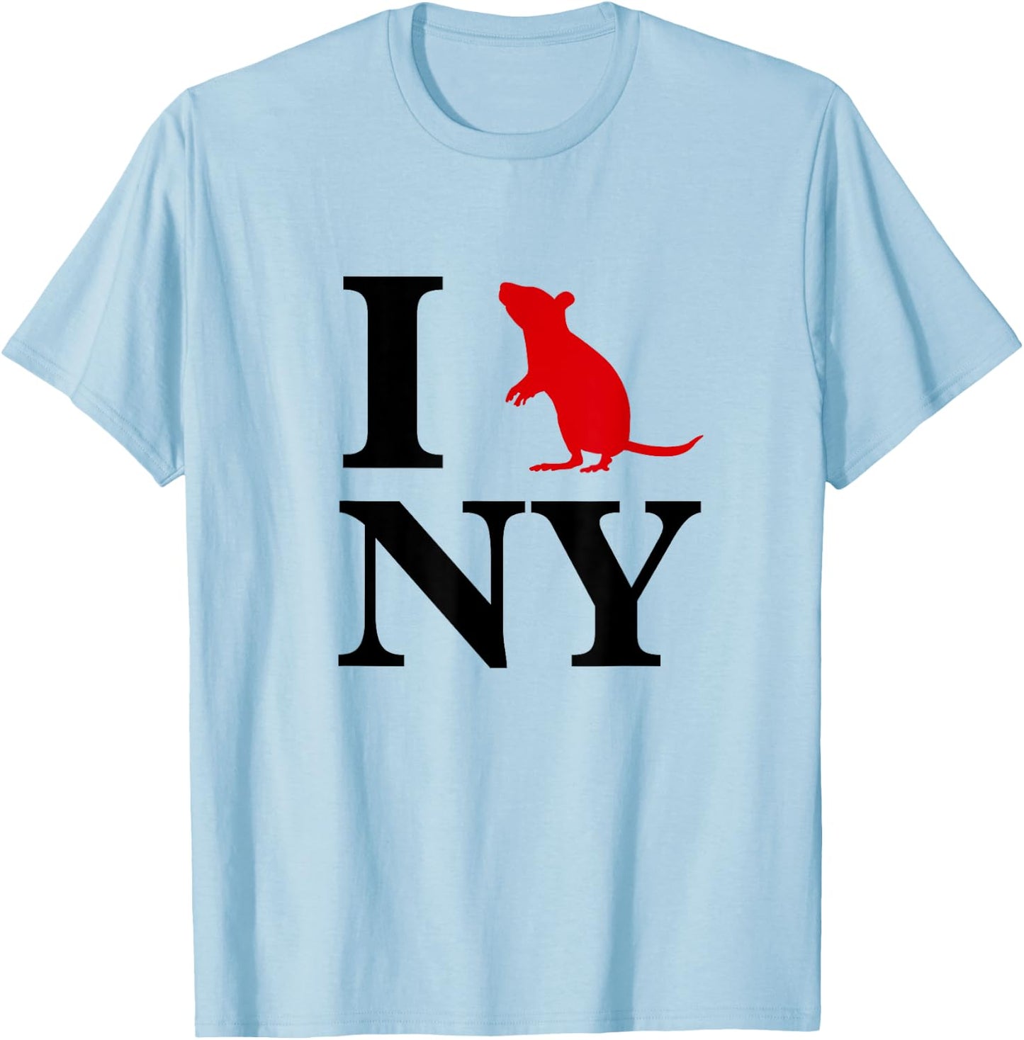 I Rat NY I Love Rats New York T-Shirt - T-Shirt | Light Blue