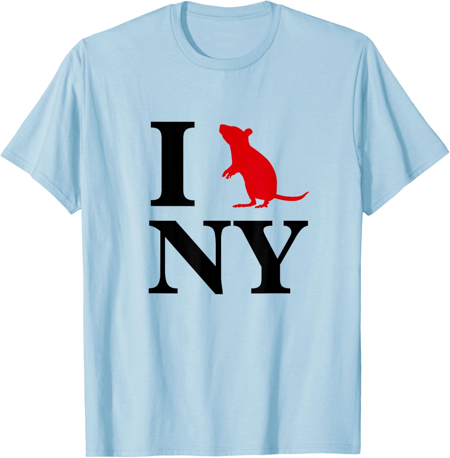I Rat NY I Love Rats New York T-Shirt - T-Shirt | Light Blue
