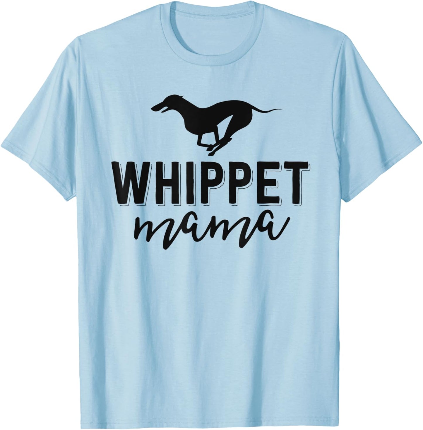 Floral Dog Mom Shirts Owner Gift Whippet Mama T-Shirt - T-Shirt | Light Blue
