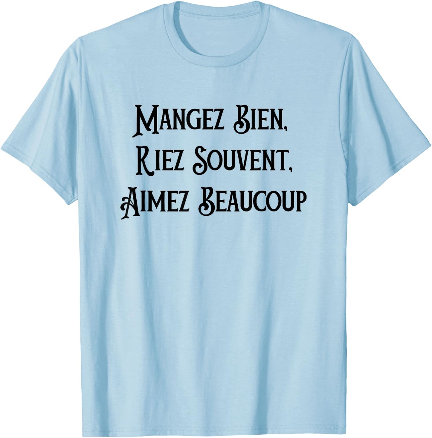 French Quote Gift France Travel Gift French Club Polyglot T-Shirt - T-Shirt | Light Blue