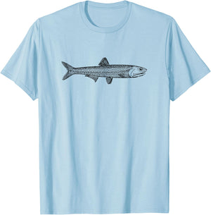 Anchovy Fish T-Shirt - T-Shirt | Light Blue