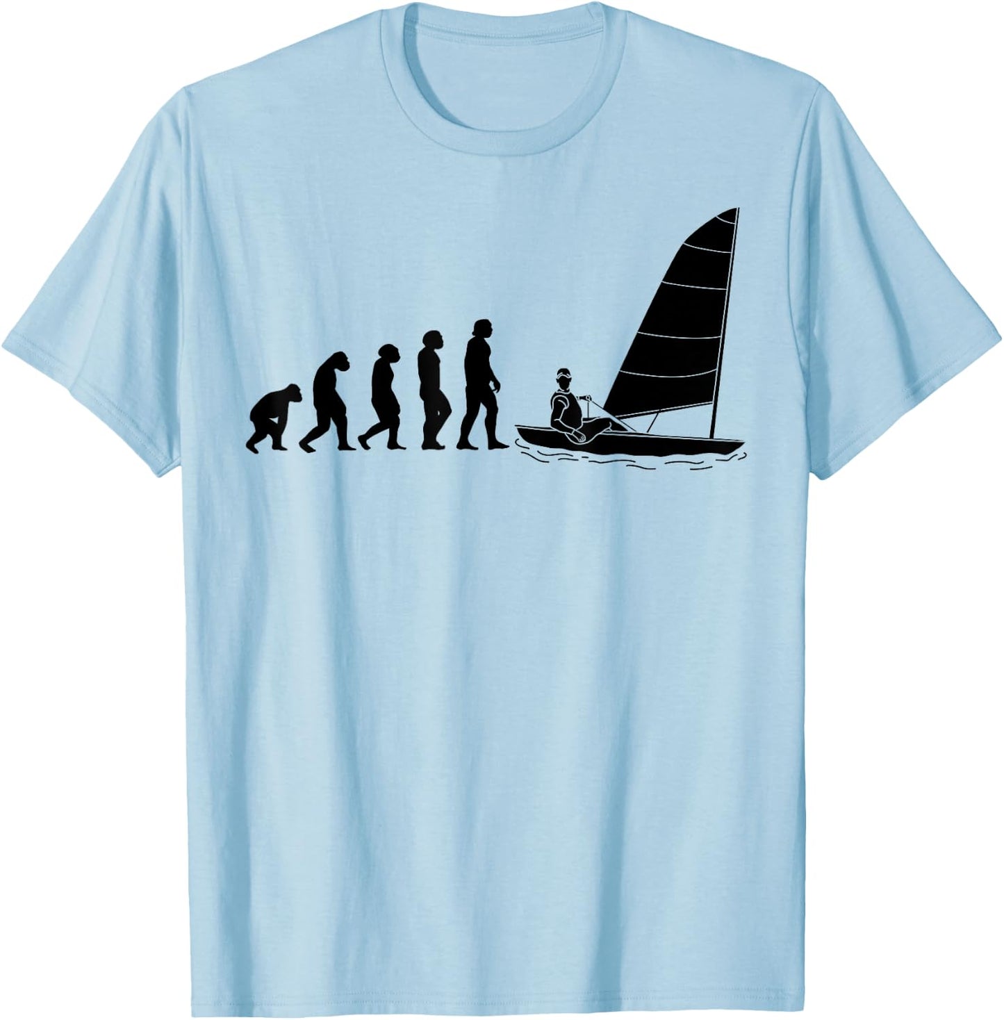 Sailing sailinger EVOLUTION sailing Sail boats sailing T-Shirt - T-Shirt | Light Blue