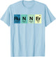 Runner Periodic Table Funy Marathon Runners Science Gift T-Shirt - T-Shirt | Light Blue