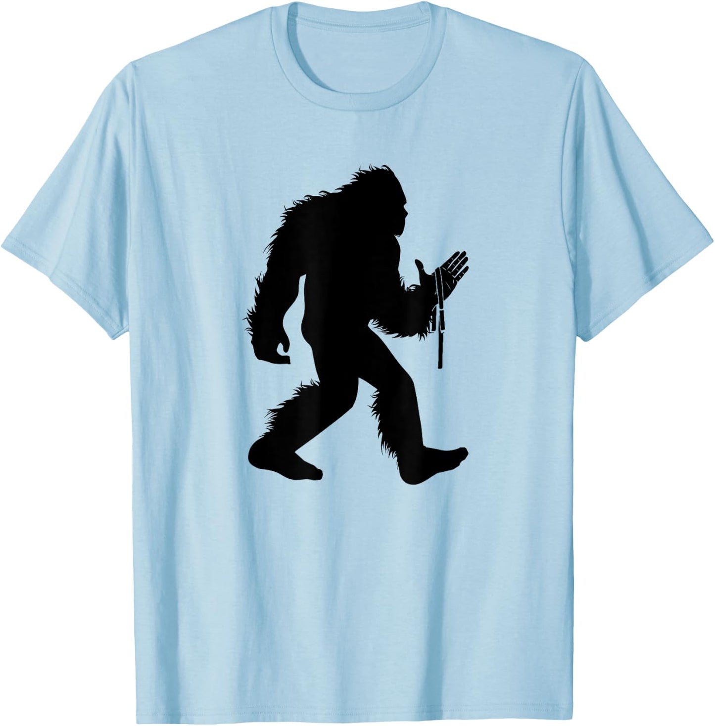 Arm Wrestling Bigfoot Armwrestling Sasquatch Arm Wrestler T-Shirt - T-Shirt | Light Blue
