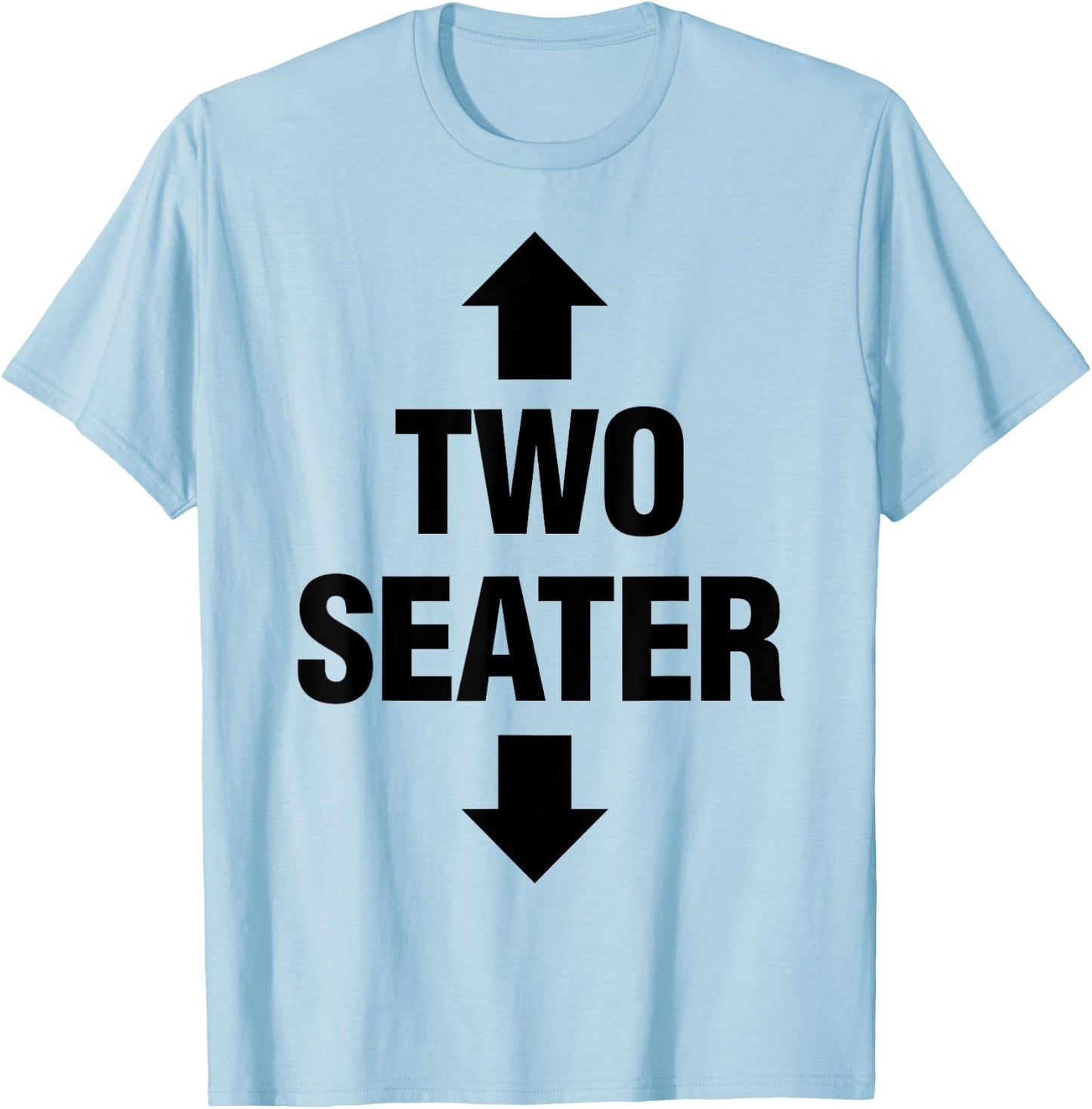Two Seater Shirt Adult Fetish Swinger Polygamy Freak Gift T-Shirt - T-Shirt | Light Blue