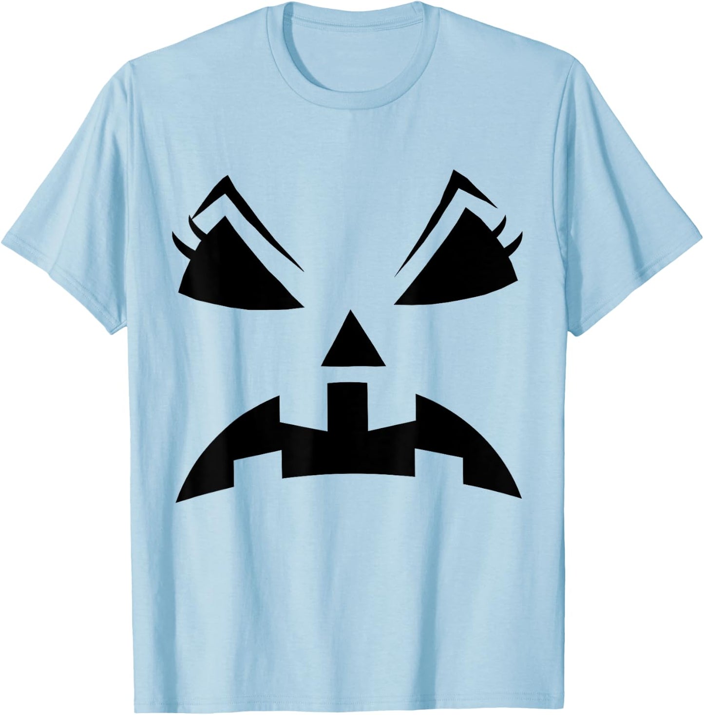 Halloween Pumpkin Face Pumpkin Costume Men Kids T-Shirt - T-Shirt | Light Blue