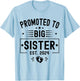 Promoted To Big Sister Est 2024 Soon To Be Big Sister 2024 T-Shirt - T-Shirt | Light Blue