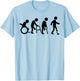 Funny Amputee Gift Prosthetic Evolution | Cute Disability T-Shirt - T-Shirt | Light Blue