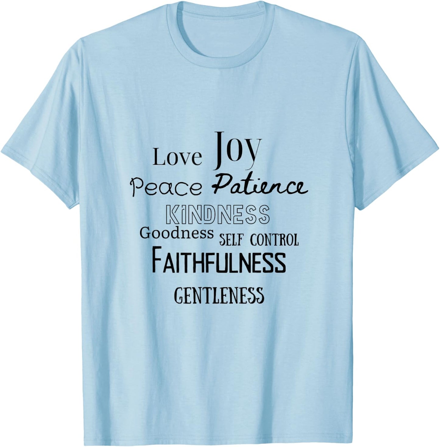 Fruits of the Holy Spirit, Kindness T-Shirt - T-Shirt | Light Blue